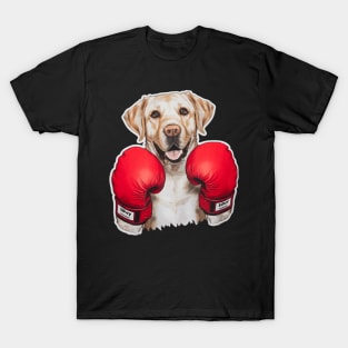 Kickboxing Or Boxing Retriever Dog T-Shirt